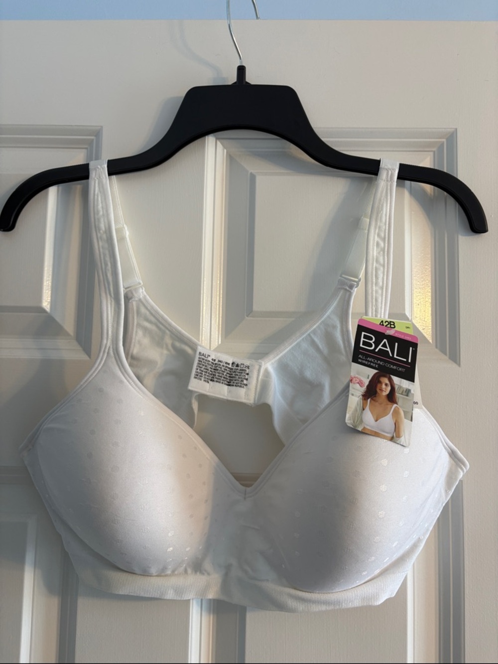Bali White Wireless Comfort Bra - Molded Cups